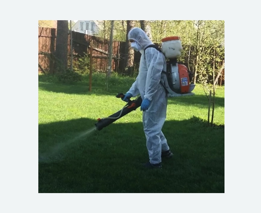 Обработка территории от клещей в Мензелинске