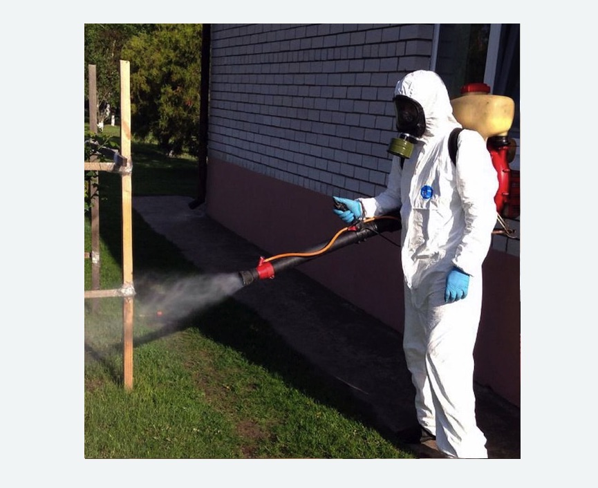 травля клещей на участке в Мензелинске