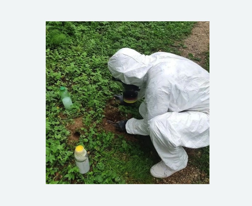 уничтожение кротов на участке в Мензелинске